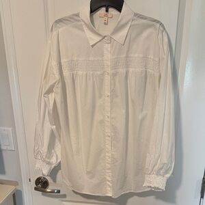 Como Vintage White Button Down Shirt